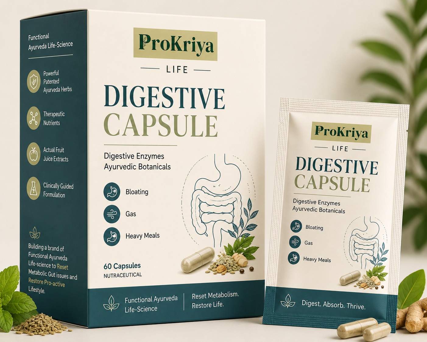 Digestive Capsule product packaging